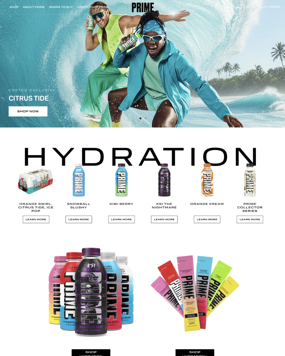 Alt:Performance-orientierter Onlineshop für Getränke mit Anbindung an Social-Media-Kanäle.